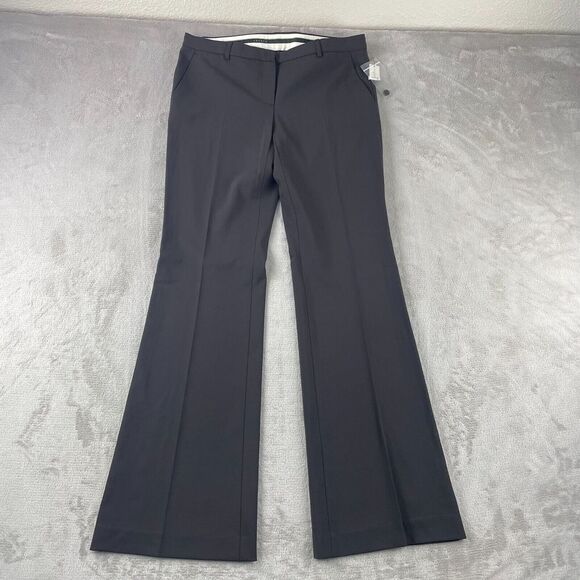 Theory Preston Flared Dress Pants Women 10 (32x34) BitterSweet Wool Designer NWT
